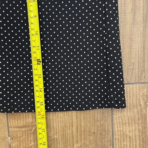 ATTYRE New York Skort Women 4 Black Polka Dot Stretch Mini Skirt Retro Classic - Picture 8 of 9